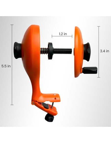 Enrollador de Línea de Pesca Pristis, Soporte Ajustable Antigiro