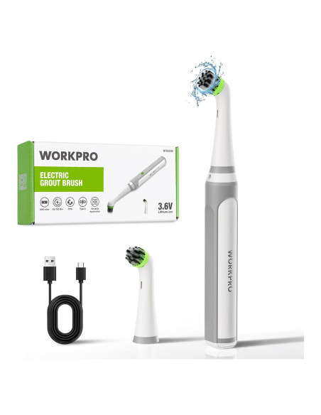 Cepillo Eléctrico WORKPRO para Lechada y Azulejos IPX6