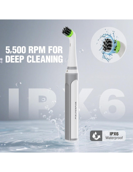 Cepillo Eléctrico WORKPRO para Lechada y Azulejos IPX6