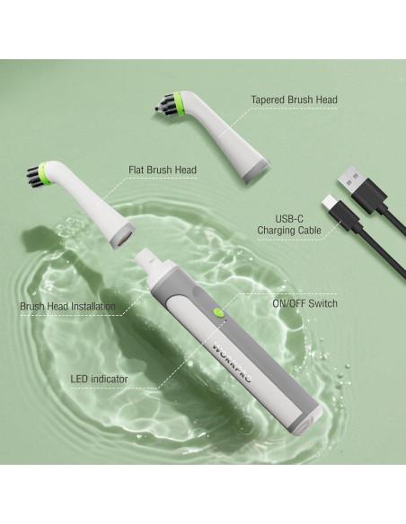 Cepillo Eléctrico WORKPRO para Lechada y Azulejos IPX6