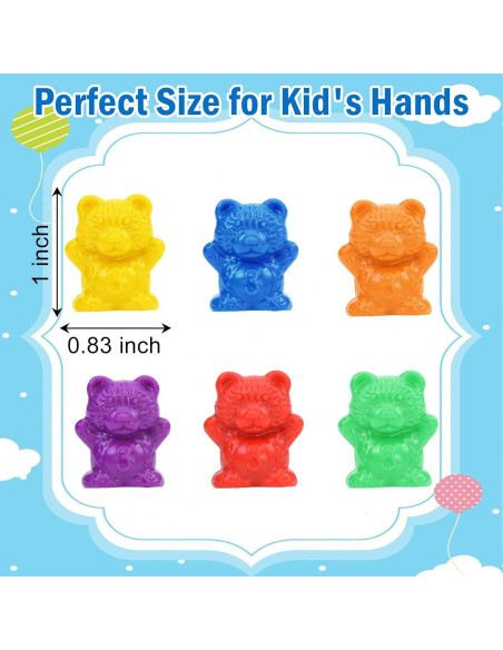 Osos de Conteo de Colores Timoo - 60 Piezas Brillantes