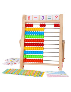 Ábaco de Madera Educativo WOODMAM para Niños 3+ Años