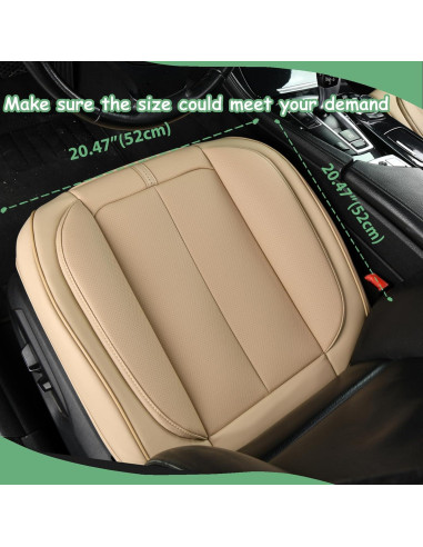 Funda de Asiento de Coche HOMOSTARRY HS 98 Beige Antideslizante