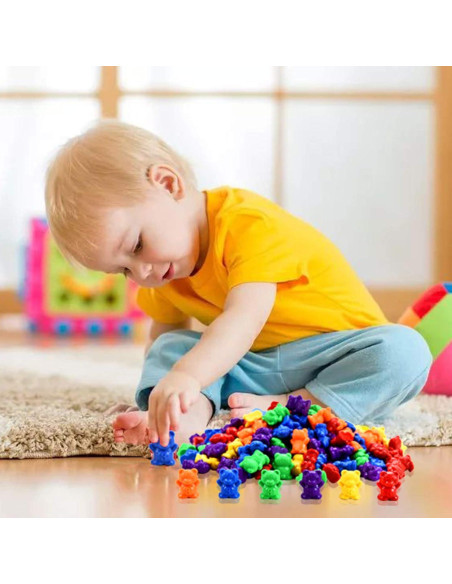 Osos de Conteo de Colores Timoo - 60 Piezas Brillantes