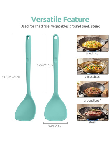 Espátula de Wok U-Taste de Silicona 34.9 cm Resistente al Calor