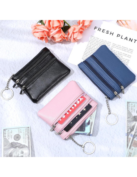 Monedero de Cuero PU DIVINA VITAE 3pcs Compacto 12x9cm