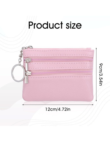 Monedero de Cuero PU DIVINA VITAE 3pcs Compacto 12x9cm