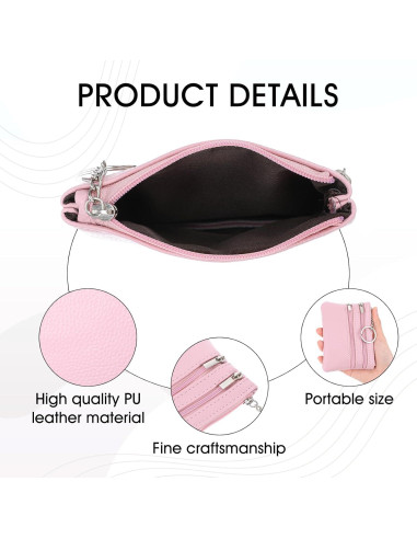 Monedero de Cuero PU DIVINA VITAE 3pcs Compacto 12x9cm