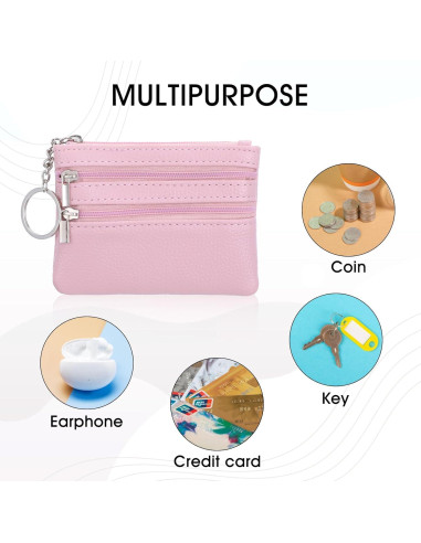 Monedero de Cuero PU DIVINA VITAE 3pcs Compacto 12x9cm