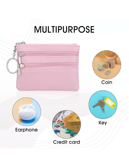 Monedero de Cuero PU DIVINA VITAE 3pcs Compacto 12x9cm