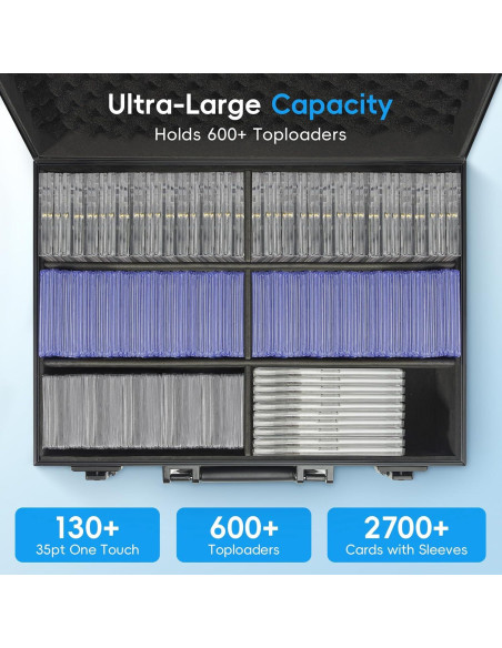Caja de Almacenamiento ANNLOV para Tarjetas 600+ Toploaders