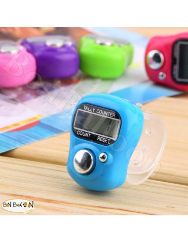Contador Digital de Dedo Islámico BonBalloon LCD Mini 5 Pcs
