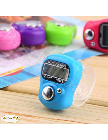 Contador Digital de Dedo Islámico BonBalloon LCD Mini 5 Pcs