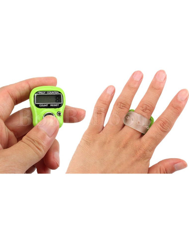 Contador Digital de Dedo Islámico BonBalloon LCD Mini 5 Pcs