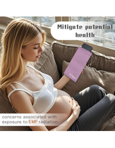 Bolsa Faraday Bloqueadora EM Rosa para Teléfono Móvil 22.86x11.94cm 2