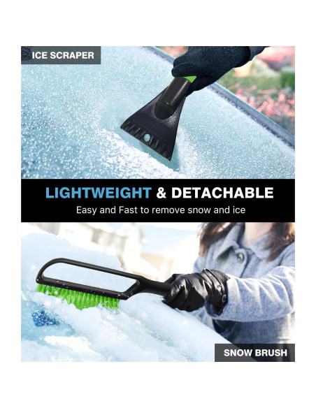 Cepillo de Nieve YEECOPON 68.6 cm y Raspador de Hielo 25.4 cm