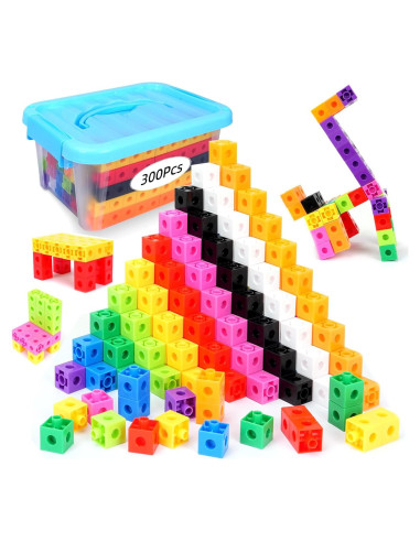 300 Cubos Enlazables QUYSKY - Bloques Matemáticos para Niños