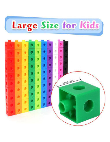 300 Cubos Enlazables QUYSKY - Bloques Matemáticos para Niños