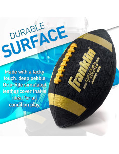 Balón de Fútbol Americano Franklin Sports JR 1000 - Junior con Bomba 2