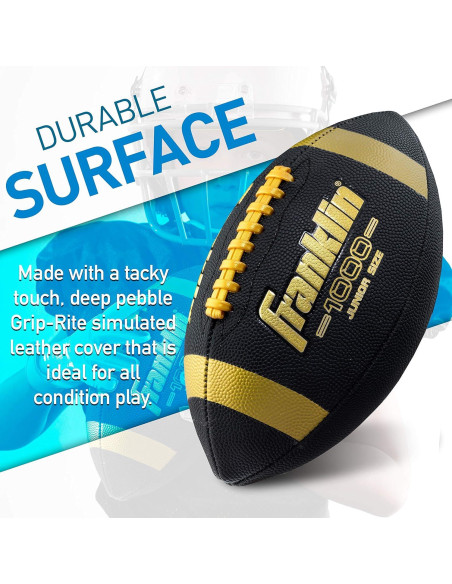 Balón de Fútbol Americano Franklin Sports JR 1000 - Junior con Bomba Balón de Fútbol Americano Franklin Sports JR 1000 - Junior con Bomba