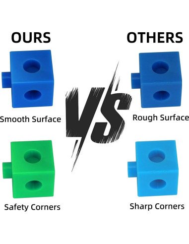 300 Cubos Enlazables QUYSKY - Bloques Matemáticos para Niños