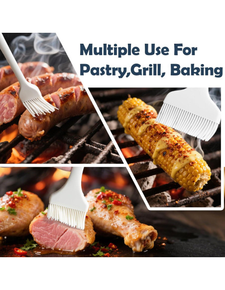 Brocha de Silicona para Carne KEUYE - Grado Alimenticio 3PCS