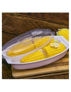 Vaporera de Maíz Dependable Industries para Microondas 2 Mazorcas
