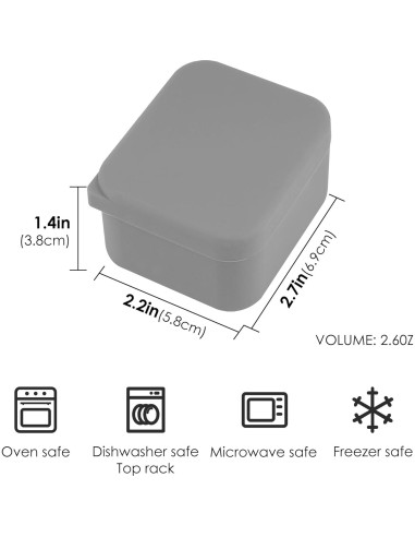 Divisores de Silicona para Caja de Almuerzo Linkidea 2 Pcs