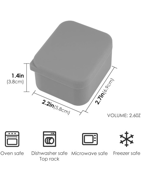 Divisores de Silicona para Caja de Almuerzo Linkidea 2 Pcs