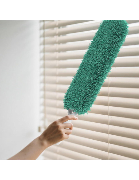 Duster de Microfibra EHOMGUI Verde con Mango Ergonómico 2PCS