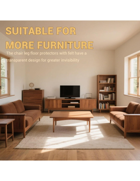 24 Protectores de Suelo Silicona y Fieltro HOME MASTER