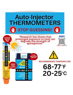 Termómetro Adhesivo 3M para EpiPen y AuviQ - Paquete de 2 2