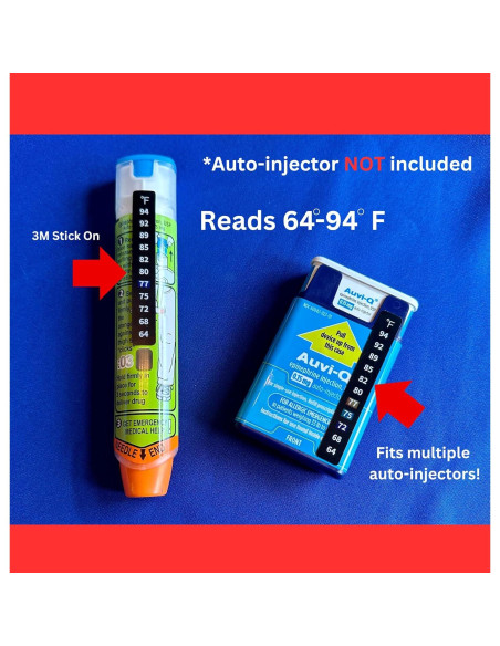 Termómetro Adhesivo 3M para EpiPen y AuviQ - Paquete de 2