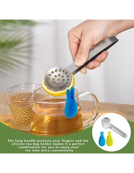 Exprimidor de Bolsas de Té Gyinere con Soportes de Silicona