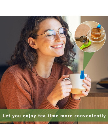 Exprimidor de Bolsas de Té Gyinere con Soportes de Silicona