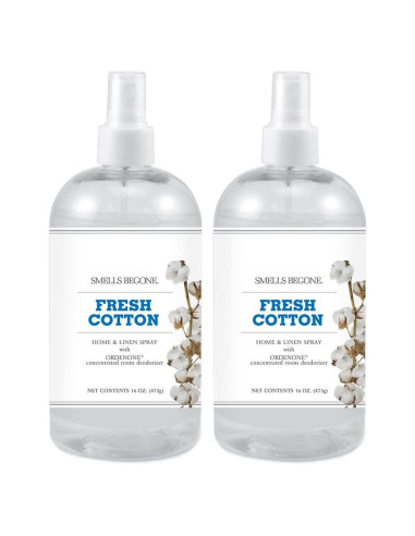 Ambientador SMELLS BEGONE 2x453.6g Algodón Fresco - Eliminador de Olores