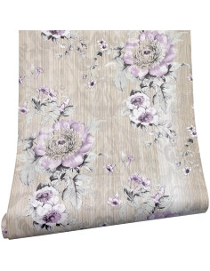Forro Autoadhesivo Yifely Floral PVC 45cm x 3m Impermeable 2