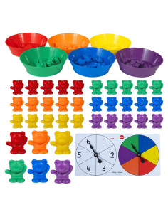 Osos Contadores EDX Education con Tazones - 60 Piezas