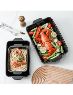 Juego de Bandejas para Hornear HVH Cerámica 3 Piezas 13x9 cm 2