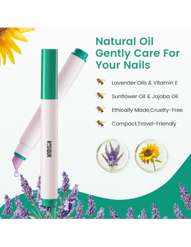 Bolígrafo Empujador de Cutículas Rosiour 3 en 1 Cerámica 12.7cm