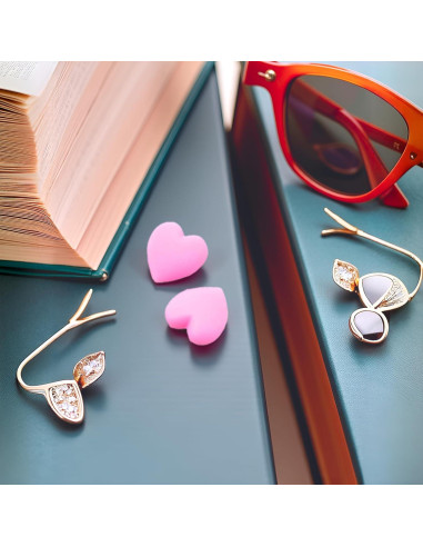 Agarres para orejas de gafas Jowxsx 5 pares rosa antideslizante