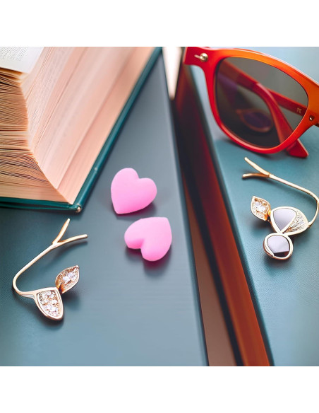 Agarres para orejas de gafas Jowxsx 5 pares rosa antideslizante