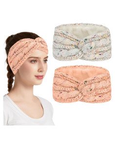 Semato 2 Bandas Calentadoras de Oídos para Mujeres - Invierno