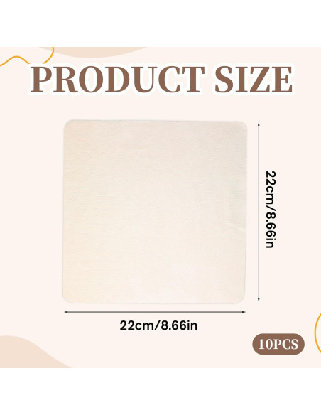 10 Paños de Chamois Ajcotahm 22x22 cm para Cerámica