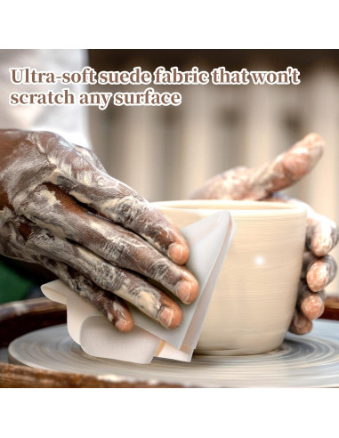 10 Paños de Chamois Ajcotahm 22x22 cm para Cerámica