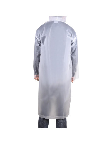 Poncho de Lluvia Impermeable Mudder para Adultos Blanco 115x63cm