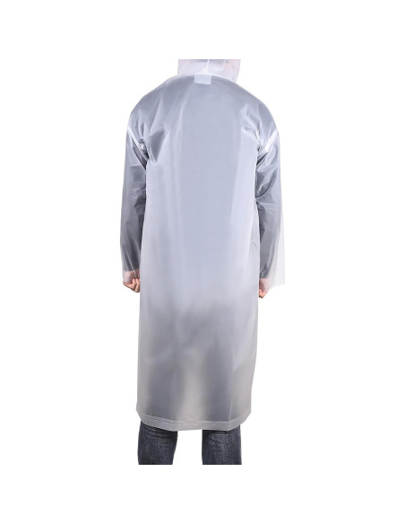 Poncho de Lluvia Impermeable Mudder para Adultos Blanco 115x63cm