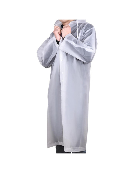Poncho de Lluvia Impermeable Mudder para Adultos Blanco 115x63cm