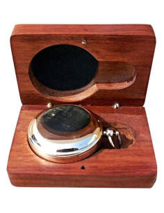 Brújula de Bronce Thor Instruments con Caja de Madera 2