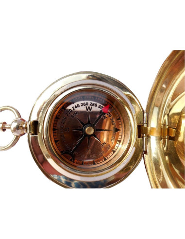 Brújula de Bronce Thor Instruments con Caja de Madera